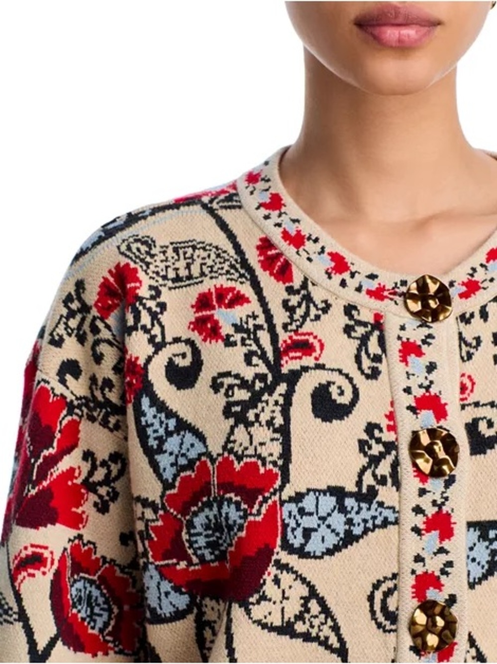 Farm Rio Francesca Sand Knit Cardigan - Picture 6 of 7
